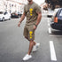 Men's Sports Casual Simple Fashion Short-sleeved Two-piece Suit